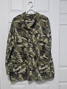 Love & Legend Green Camo Utility Jacket